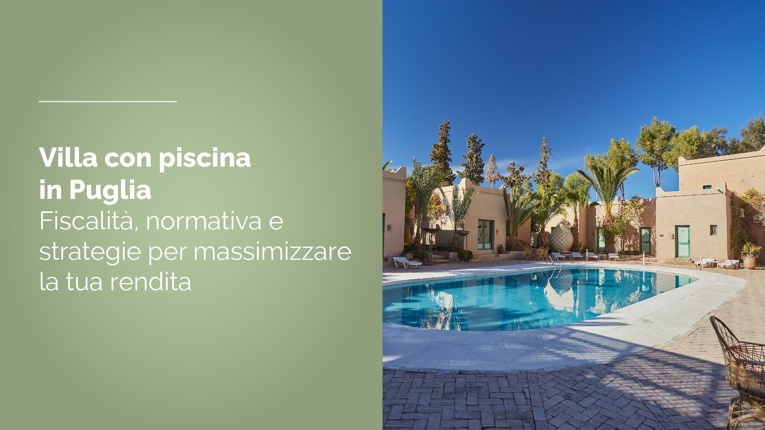 villa con piscina in Puglia